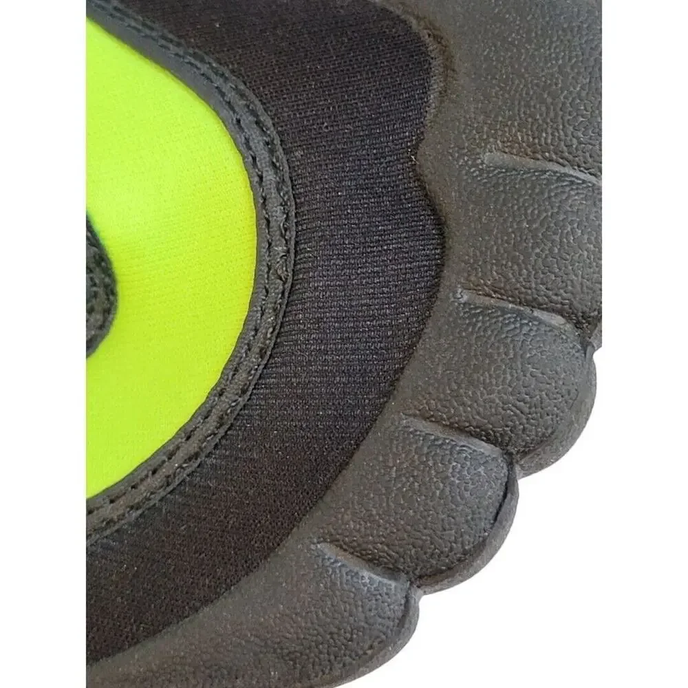 Large Youth (2/3) Nerf Toed Shoes Black Neon Green Water Beach Shoes New